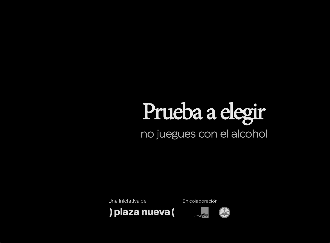 Plaza nueva - campaña de concienciación de prevención del alcohol. Caravaca