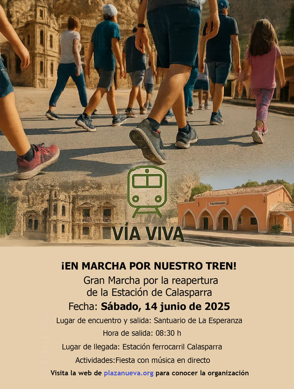 Gran Marcha por la reapertura de la Estación de Calasparra